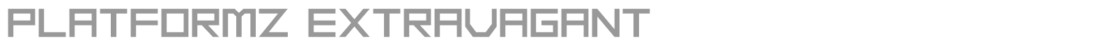 Platformz font preview